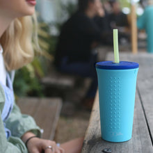 Load image into Gallery viewer, Silicone Tumbler Lid for Straws
