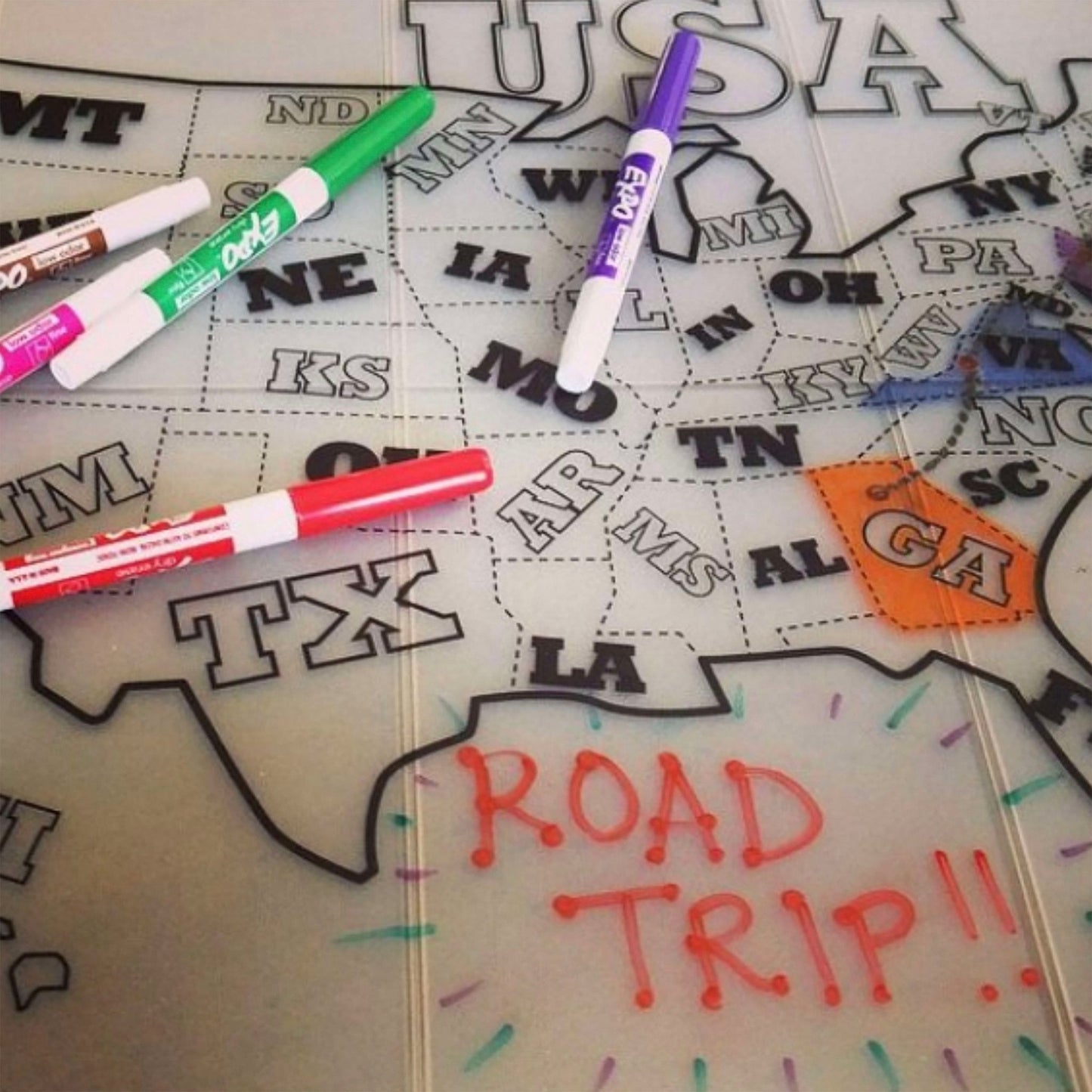 SiliMap Reusable Silicone Kids Placemats