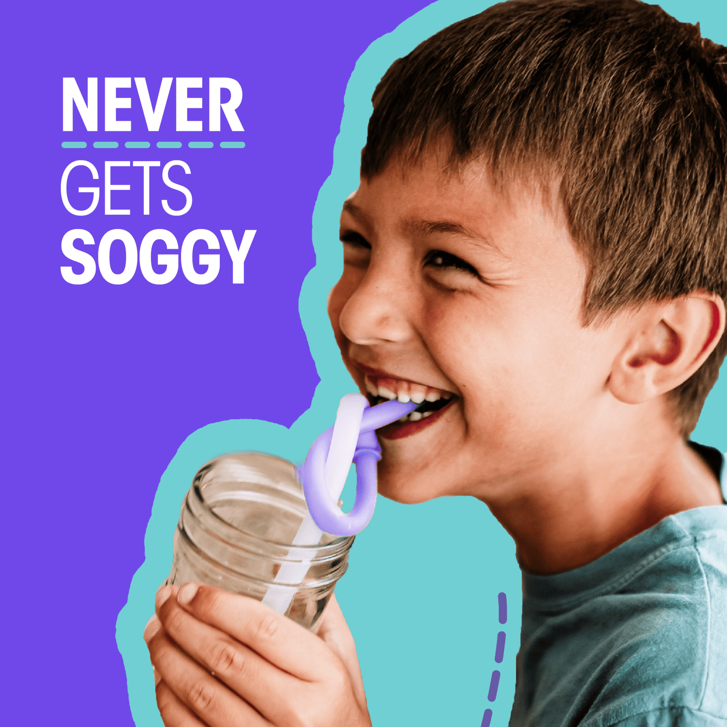 SiliStraw Connectable Silicone Straw