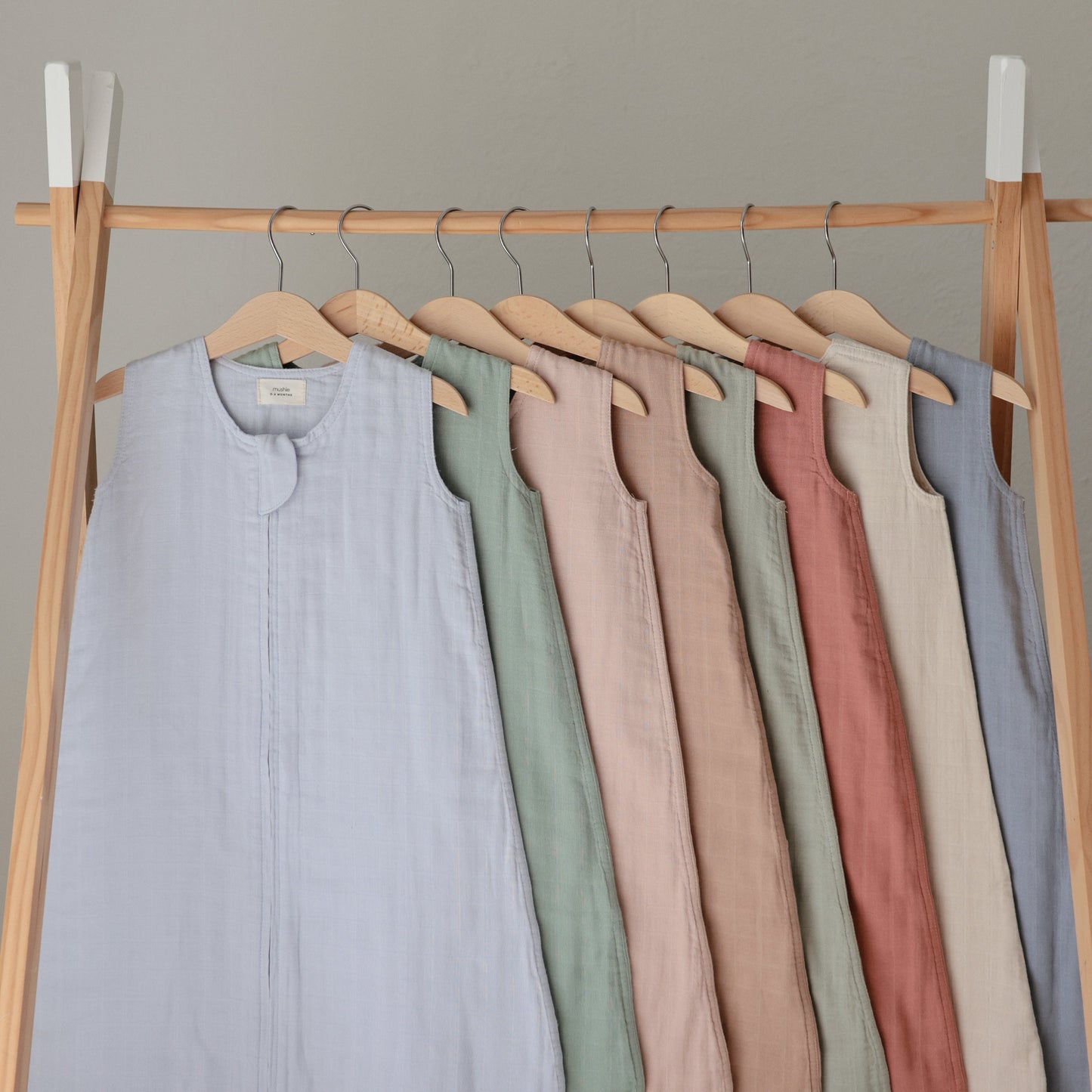 Mushie Organic Muslin Cotton Baby Sleep Bag | Lightweight Sustainable Sleep Sack