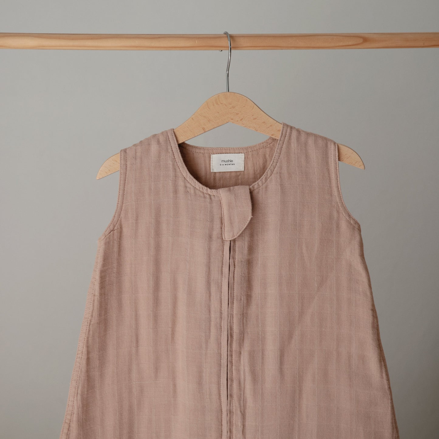 Mushie Organic Muslin Cotton Baby Sleep Bag | Lightweight Sustainable Sleep Sack