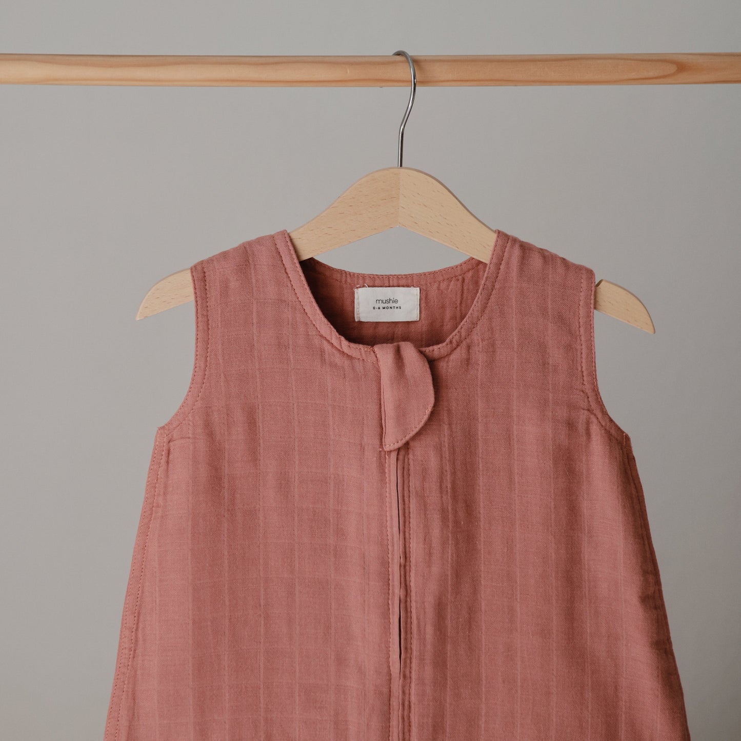 Mushie Organic Muslin Cotton Baby Sleep Bag | Lightweight Sustainable Sleep Sack