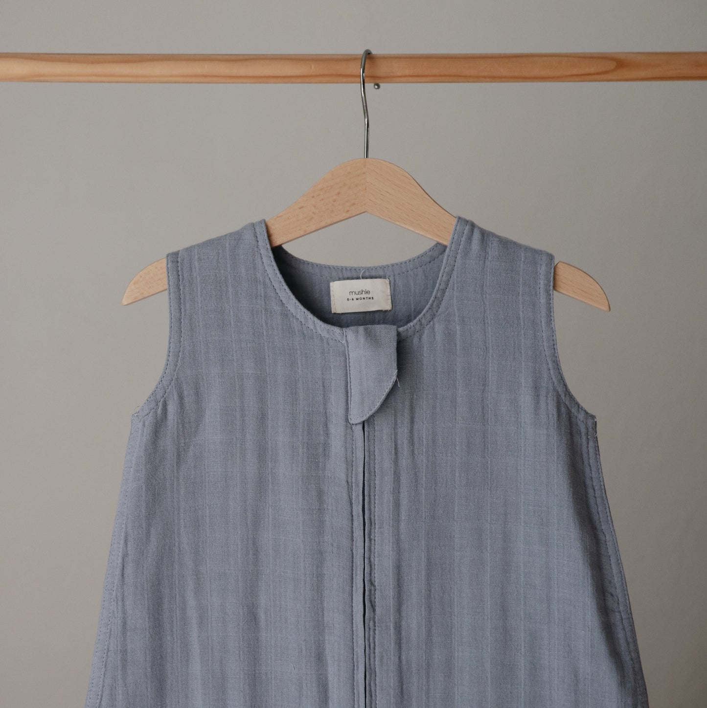 Mushie Organic Muslin Cotton Baby Sleep Bag | Lightweight Sustainable Sleep Sack