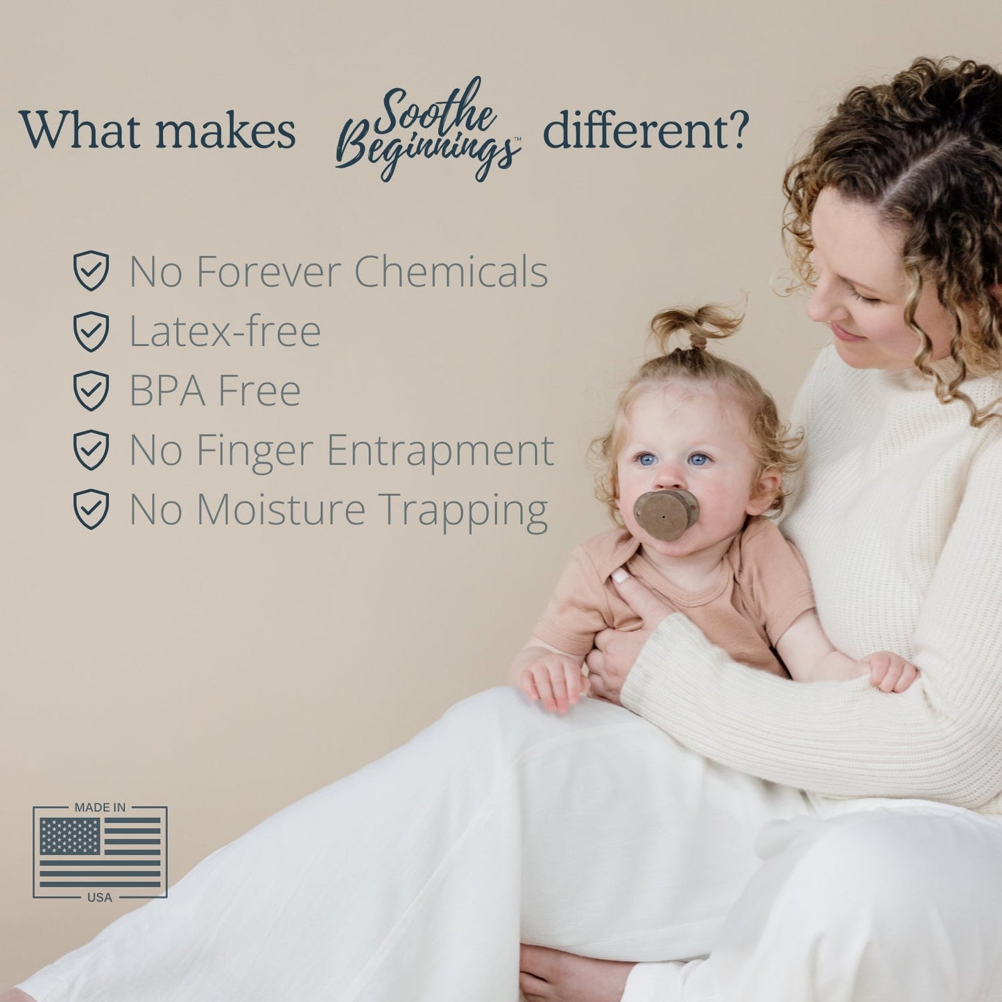 Soothe Beginnings 3-in-1 Pacifier Kit Ultimate Bundle - Patent-Pending Customizable System