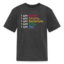 Load image into Gallery viewer, Affirmations Mantra Organic Kids&#39; T-shirt - heather black
