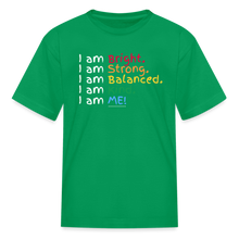 Load image into Gallery viewer, Affirmations Mantra Organic Kids&#39; T-shirt - kelly green
