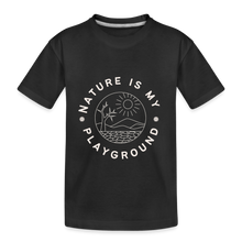 Load image into Gallery viewer, Nature is My Playground Organics Kids&#39; Nature T-shirt - black
