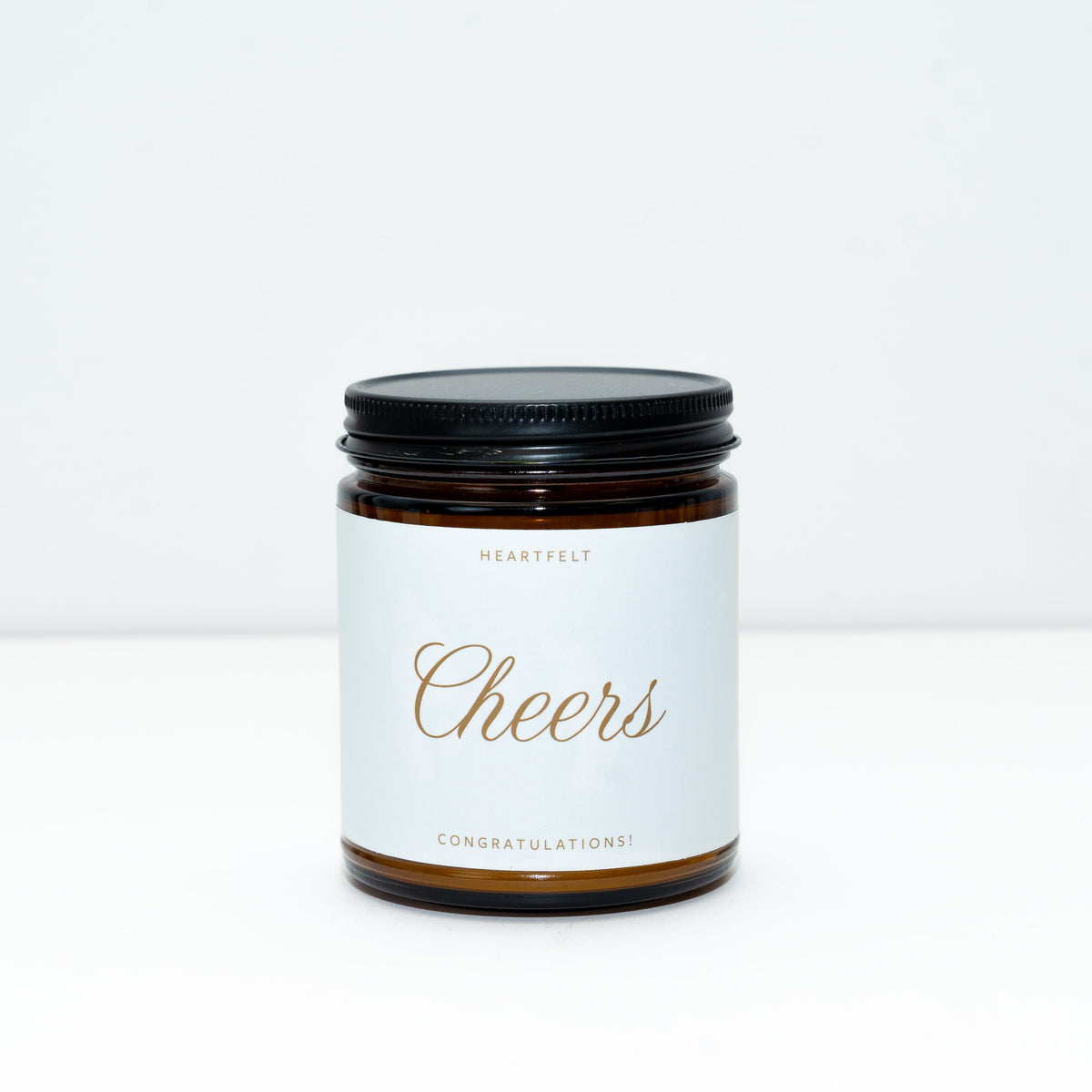 Cheers! Congratulations Gift Candle – Cinnamon Orange Clove, Beeswax & Coconut, 9 oz
