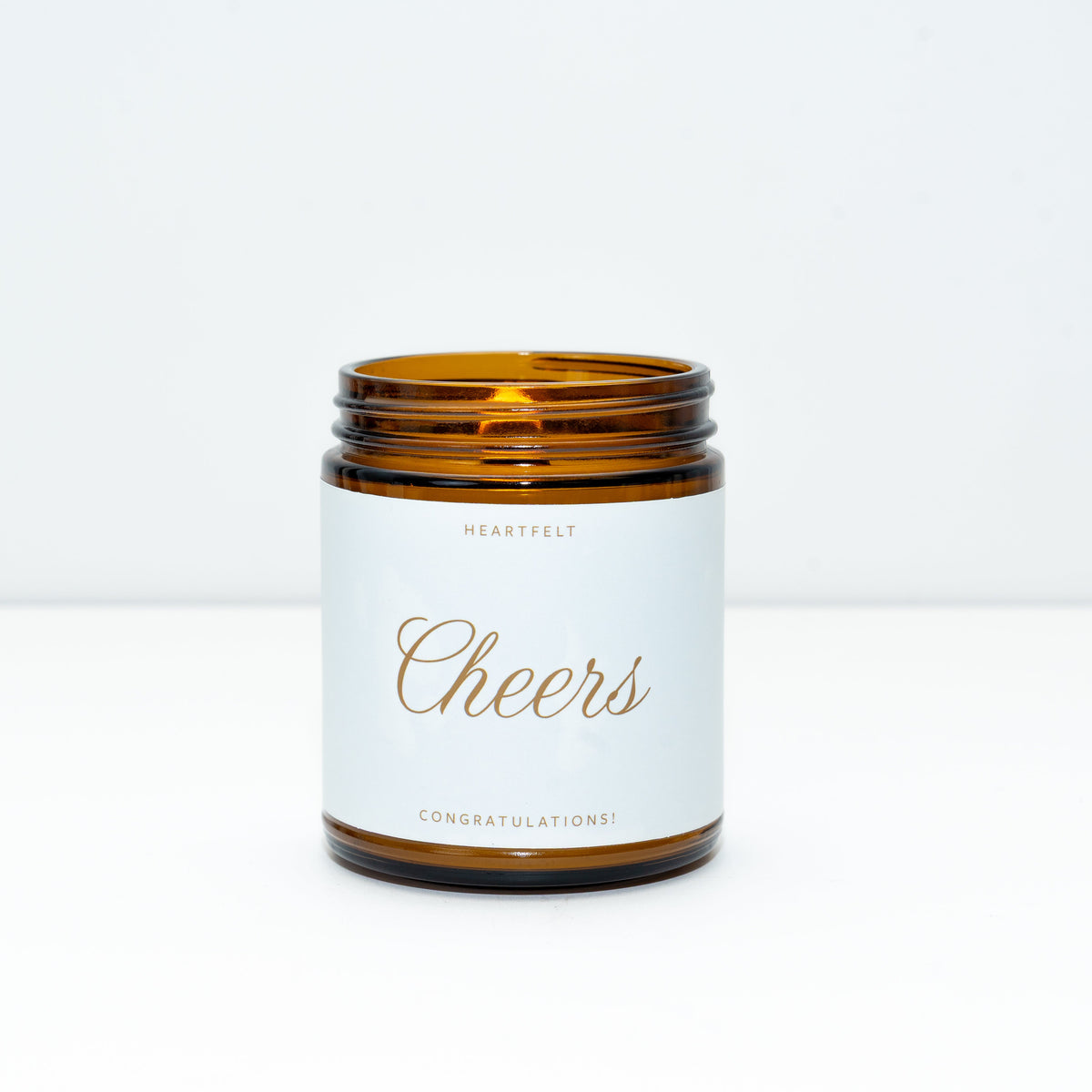 Cheers! Congratulations Gift Candle – Cinnamon Orange Clove, Beeswax & Coconut, 9 oz