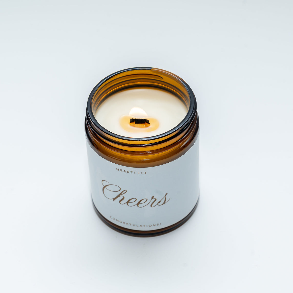 Cheers! Congratulations Gift Candle – Cinnamon Orange Clove, Beeswax & Coconut, 9 oz