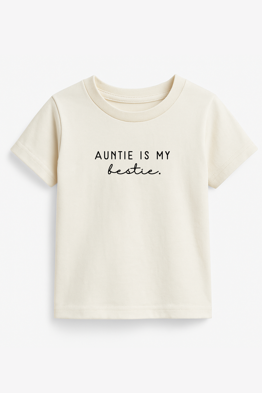 Auntie is my Bestie Organic Cotton Kids T-Shirt – Short Sleeve, 2T–6T
