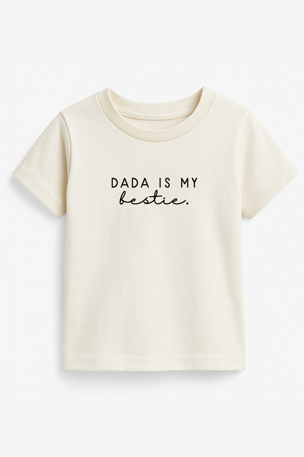Dada is My Bestie Organic Cotton Kids T-Shirt – Short Sleeve, 2T–6T