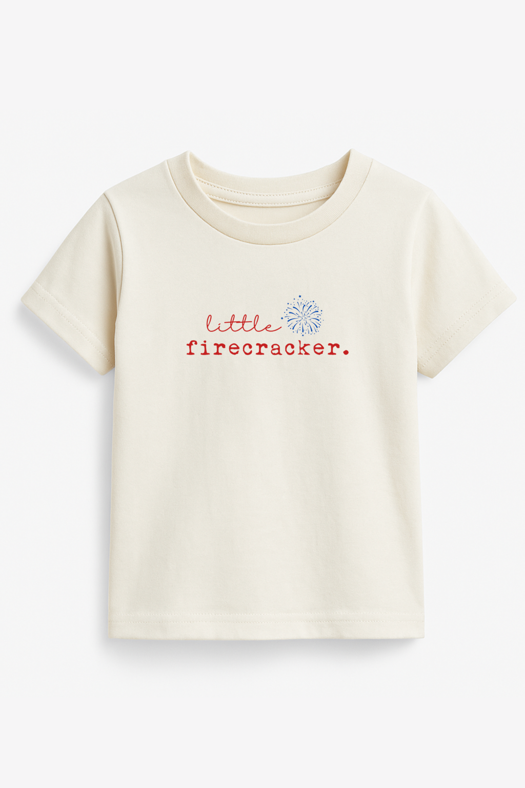 Little Firecracker Organic Cotton Kids T-Shirt – Short Sleeve, 2T–6T