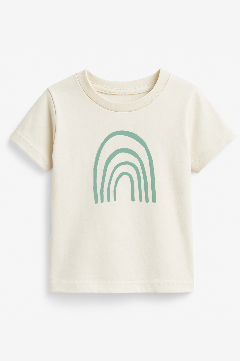 Rainbow Seafoam Organic Cotton Toddler T-Shirt – Short Sleeve, 2T–6T