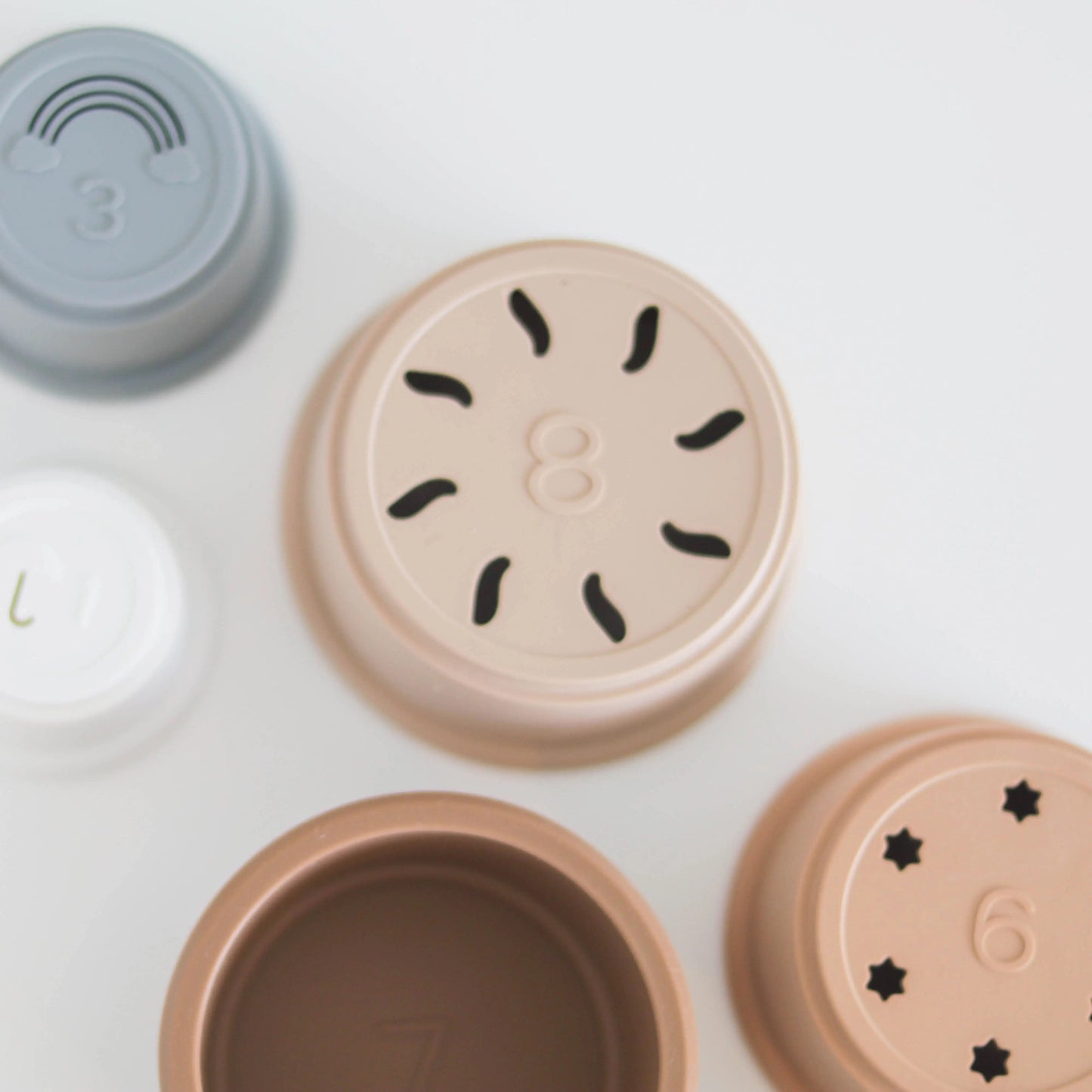 The Saturday Baby Silicone Stacking Cups