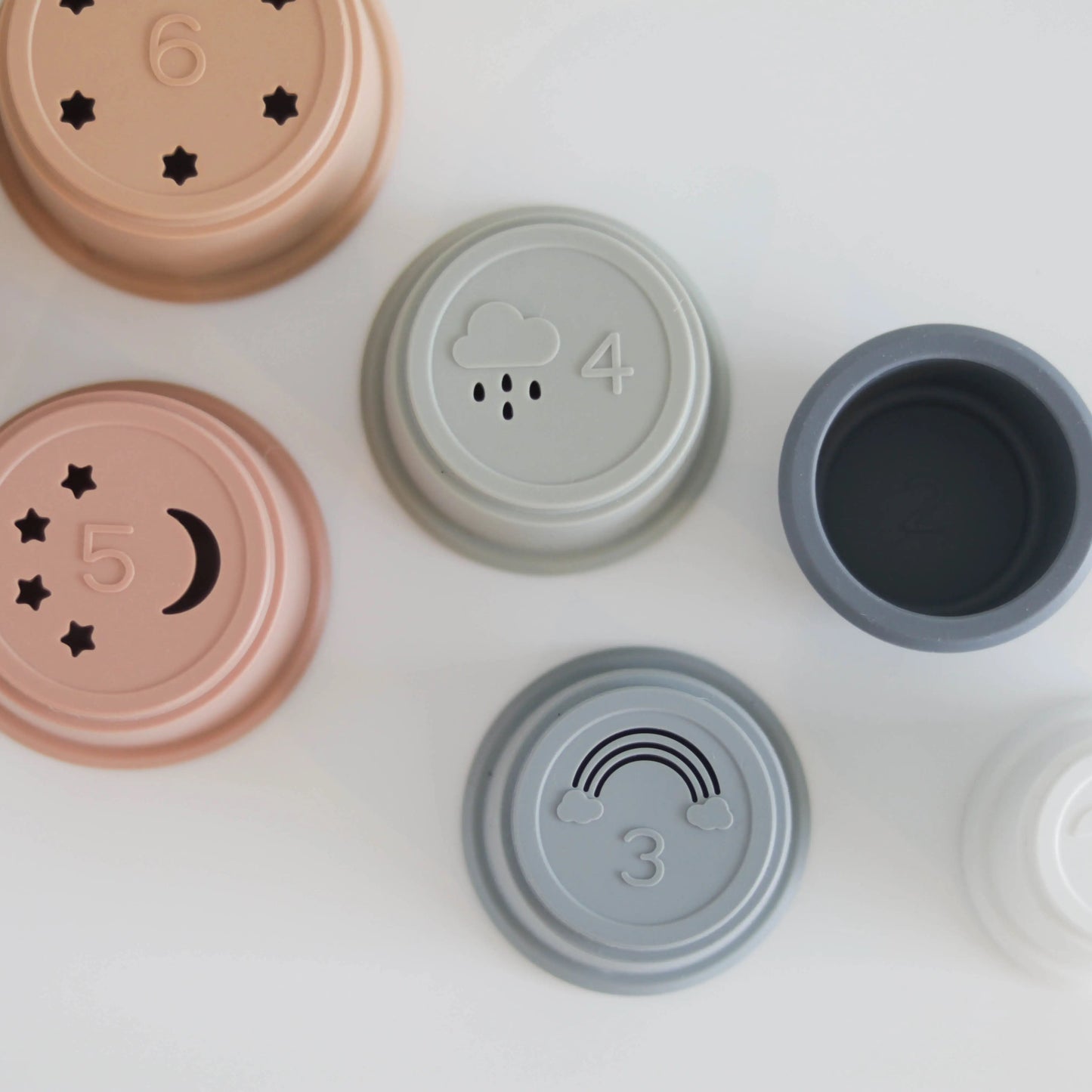 The Saturday Baby Silicone Stacking Cups