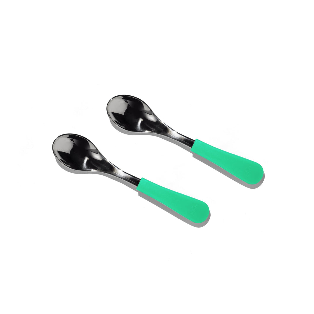 Avanchy Stainless Steel Baby Toddler Spoons, 2 Pack