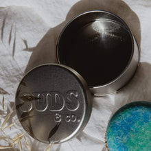 Load image into Gallery viewer, Suds &amp; Co. Travel Tin - Shampoo + Conditioner Storage, Container ONLY
