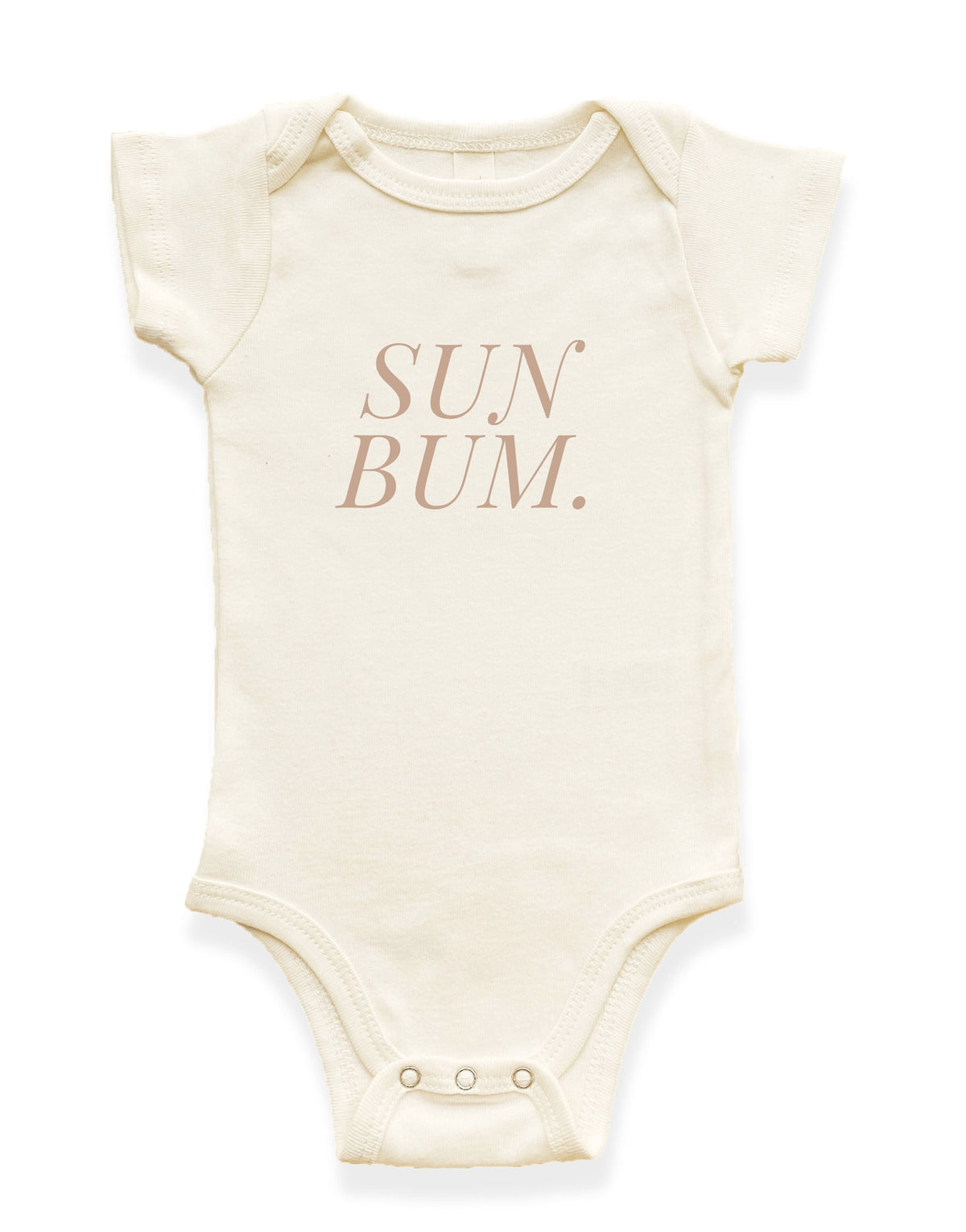 Sun Bum Organic Cotton Baby Bodysuit – Short Sleeve, 0–18M