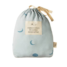 Load image into Gallery viewer, Organic Cotton &amp; Merino Sleeping Bag - Lunar Blue Print
