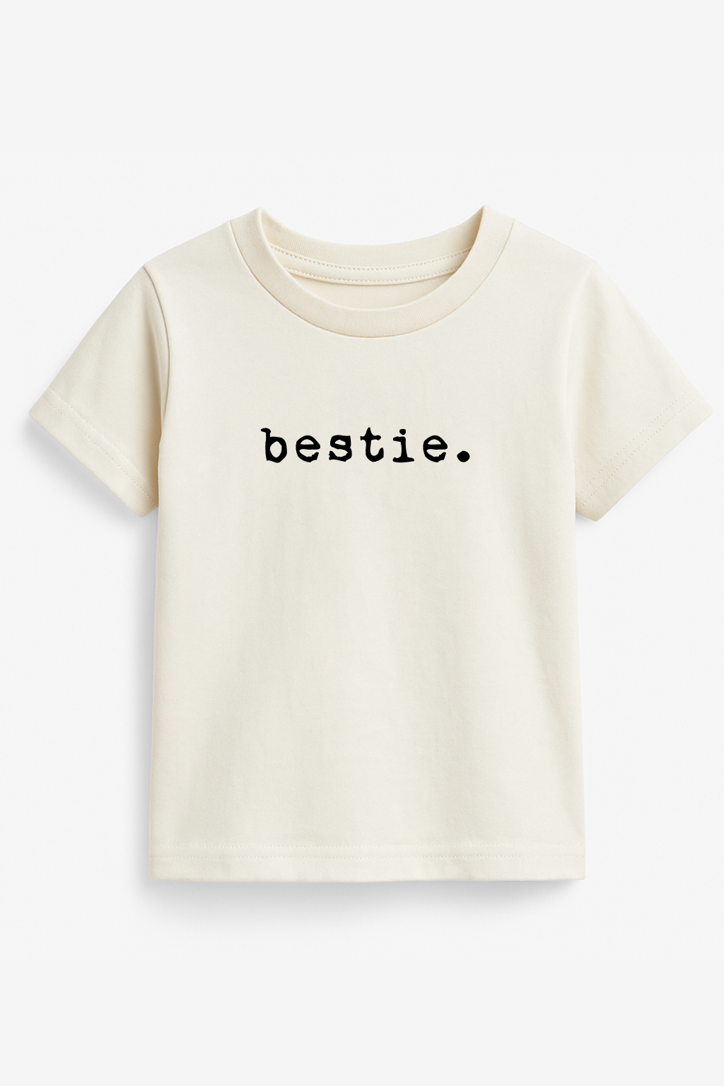 Bestie Organic Cotton Kids T-Shirt – Short Sleeve, 2T–12Y