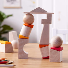 Load image into Gallery viewer, Teetering Towers Wooden Blocks

