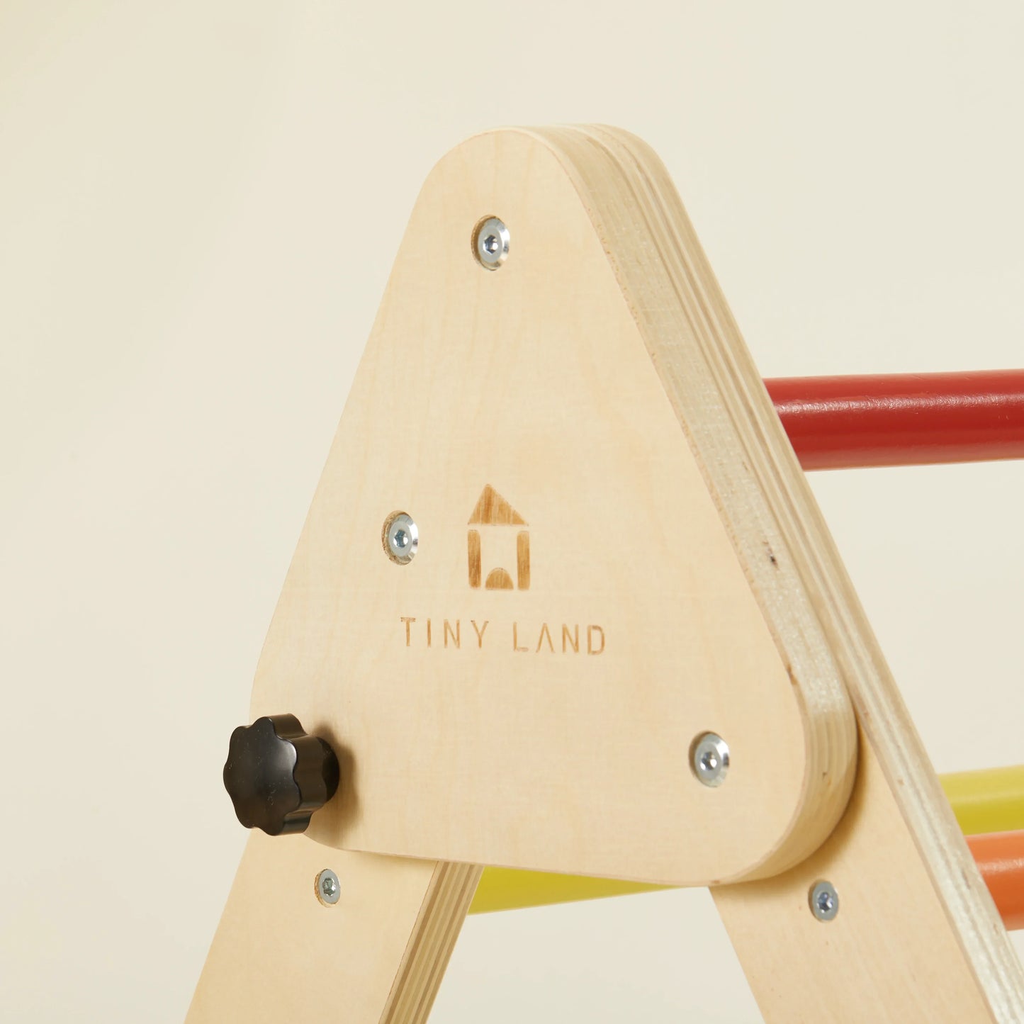Tiny Land® 5-in-1 Wooden Rainbow Climbing Set for Kids | Toddler, Preschooler Indoor Playground
