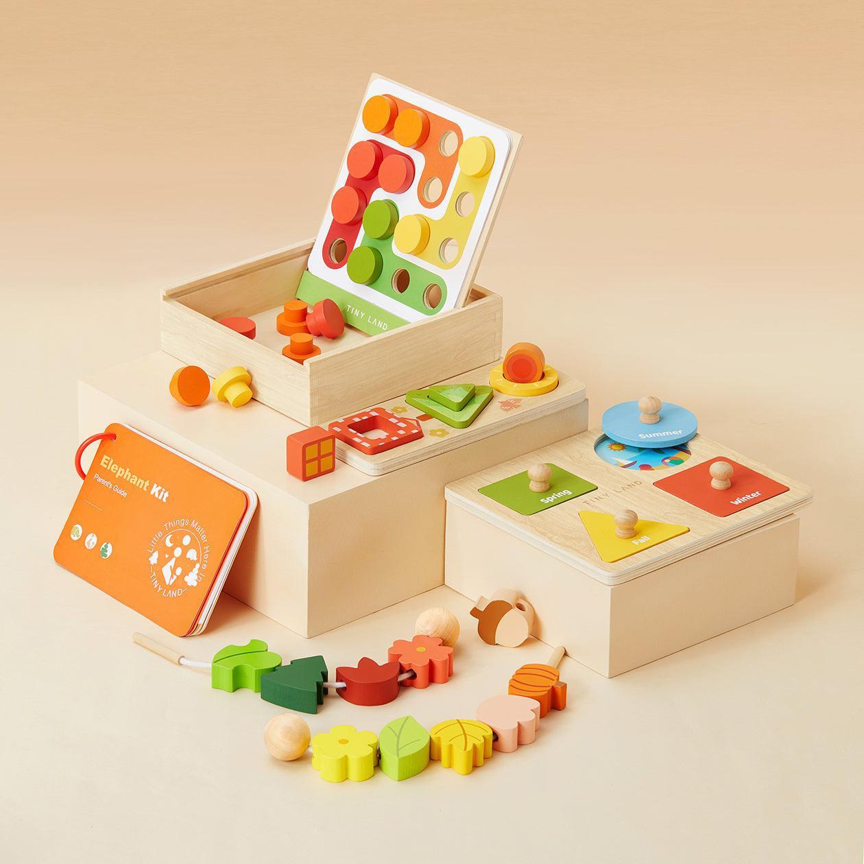 Tiny Land® Eco-Friendly Non-Toxic Montessori Toys for Toddlers (19-24month)