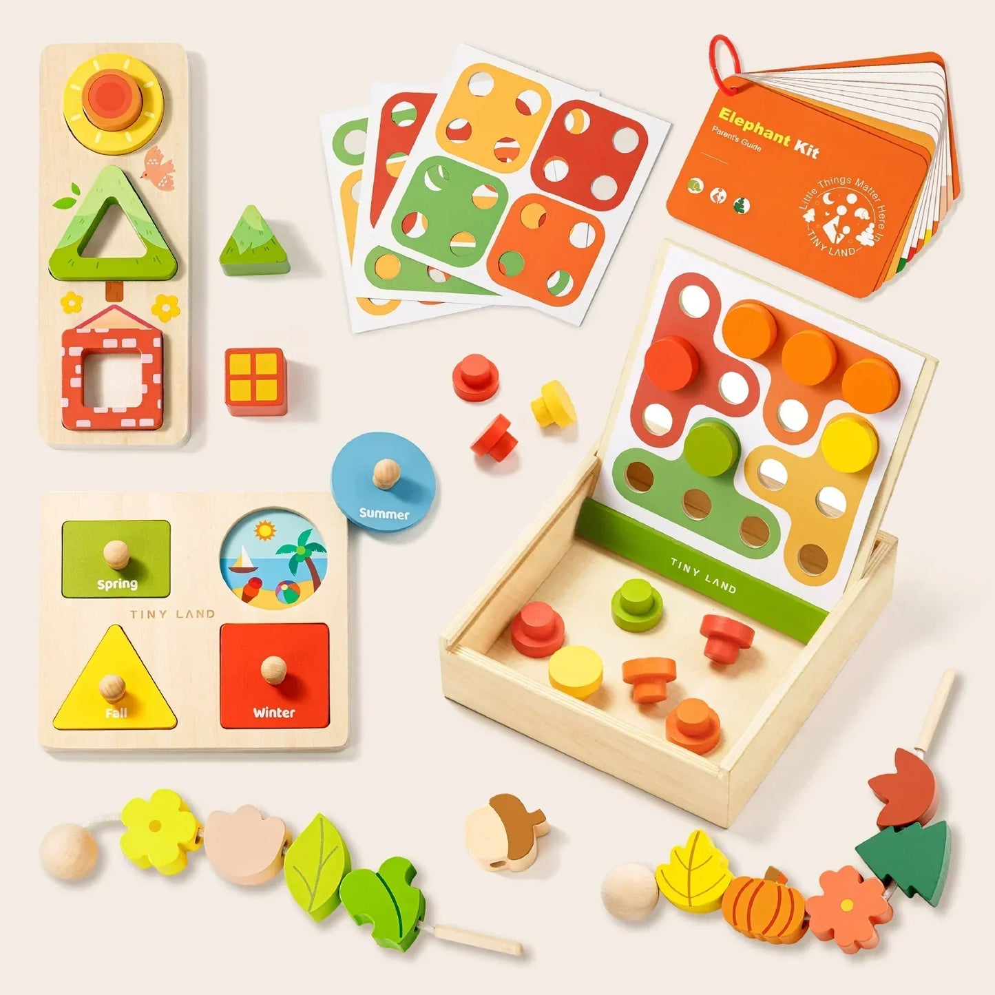 Tiny Land® Eco-Friendly Non-Toxic Montessori Toys for Toddlers (19-24month)