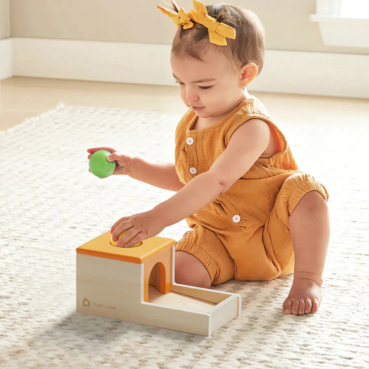 Tiny Land® Montessori Eco-Friendly Toys Set for Infants (10-12 month)