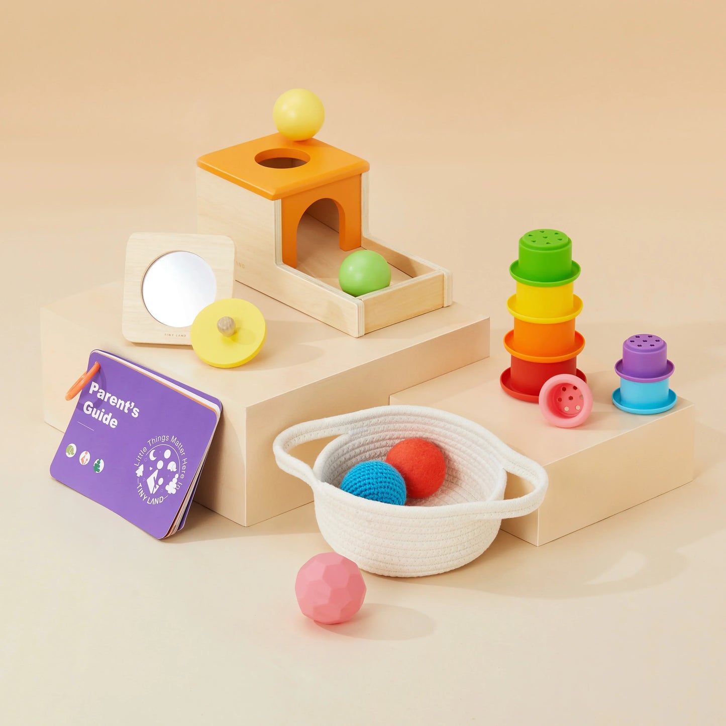 Tiny Land® Montessori Toys Set for Babies (6-9 month)