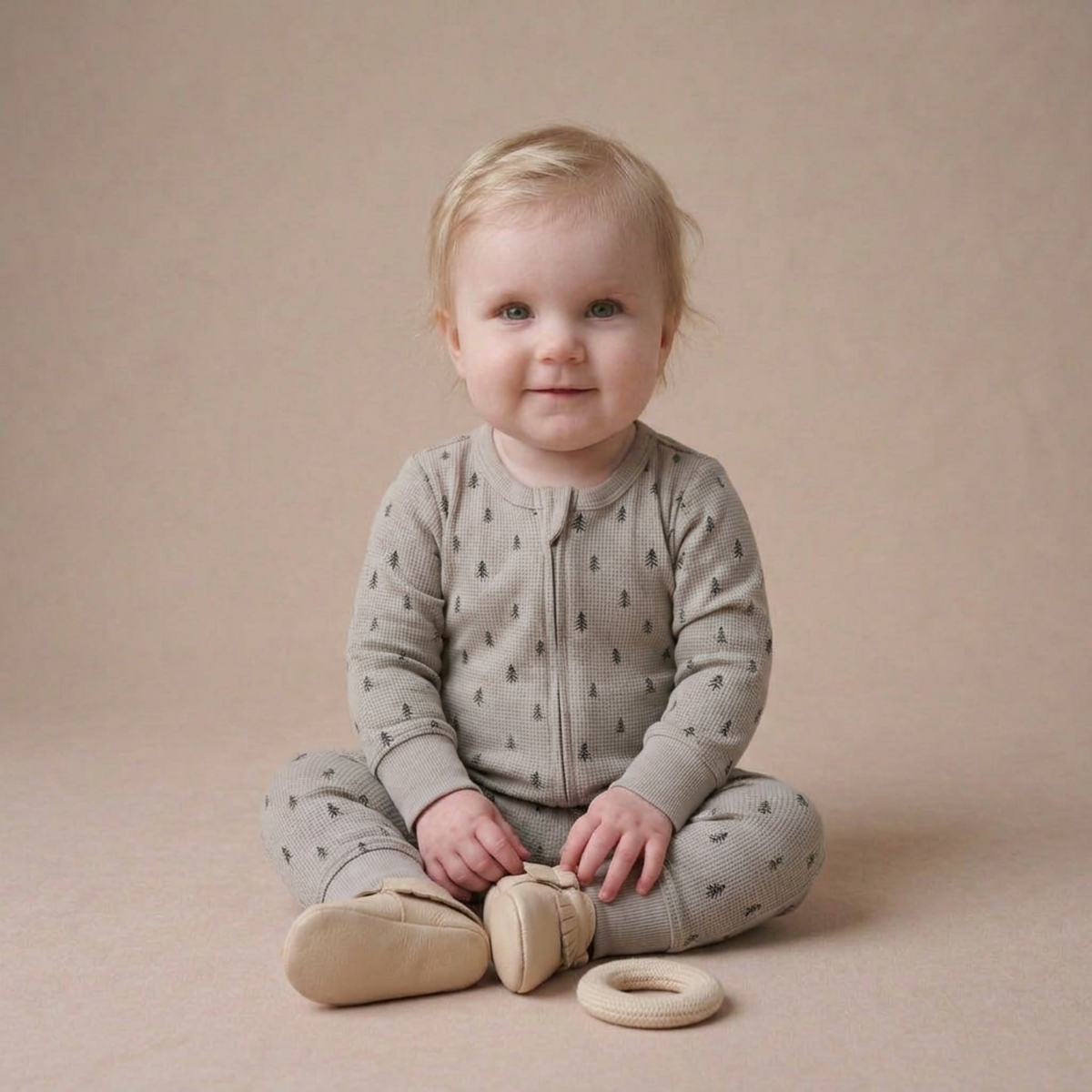 Organic Cotton 2-Way Zip Romper with Convertible Footies & Mittens for Babies – Tiny Pines