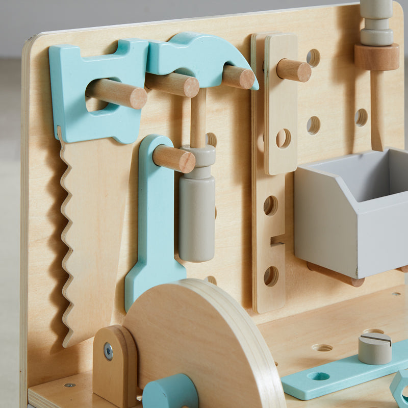 Wonder & Wise Wooden Little Builder Workbench