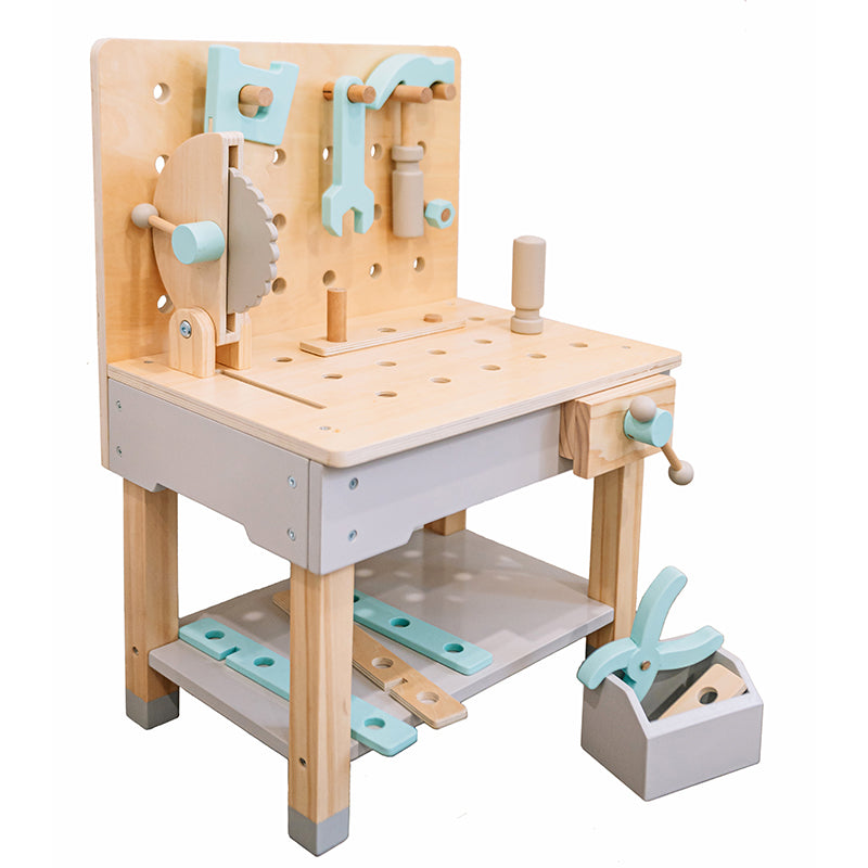 Wonder & Wise Wooden Little Builder Workbench