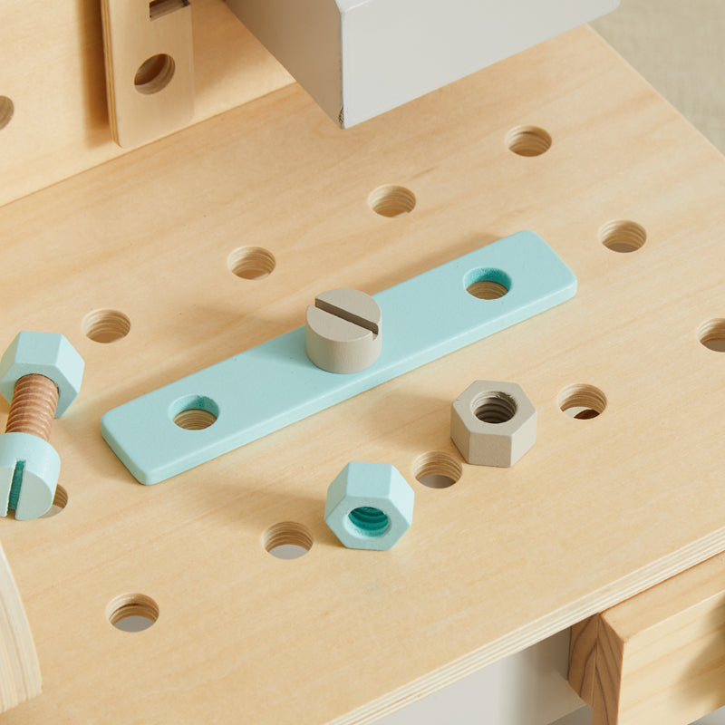 Wonder & Wise Wooden Little Builder Workbench