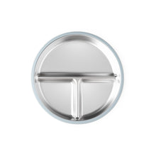 Load image into Gallery viewer, Tots Ground Eco-Friendly Stainless Steel Baby and Toddler Divided Plates PRE-ORDER NOW | Butter Yellow &amp; Baby Blue)
