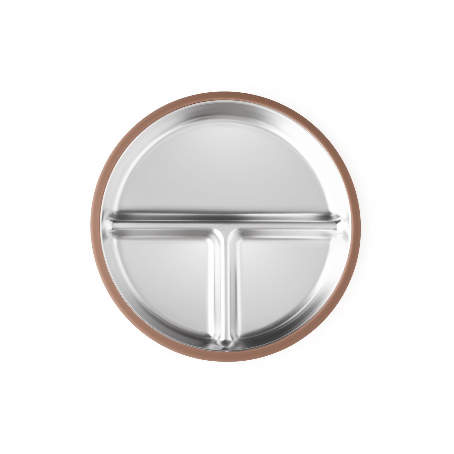 Tots Ground Eco-Friendly Stainless Steel Baby and Toddler Divided Plates - Mocha Mousse & Sage Green - Pre-Order Now