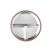Load image into Gallery viewer, Tots Ground Eco-Friendly Stainless Steel Baby and Toddler Divided Plates - Mocha Mousse &amp; Sage Green - Pre-Order Now
