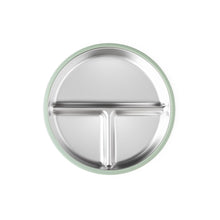 Load image into Gallery viewer, Tots Ground Eco-Friendly Stainless Steel Baby and Toddler Divided Plates - Mocha Mousse &amp; Sage Green - Pre-Order Now
