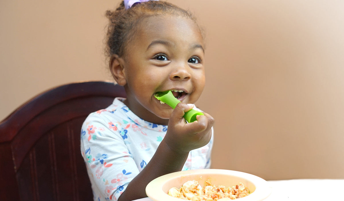 Olababy Silicone Infant Spoons for Baby-Led Weaning (2-Pack)