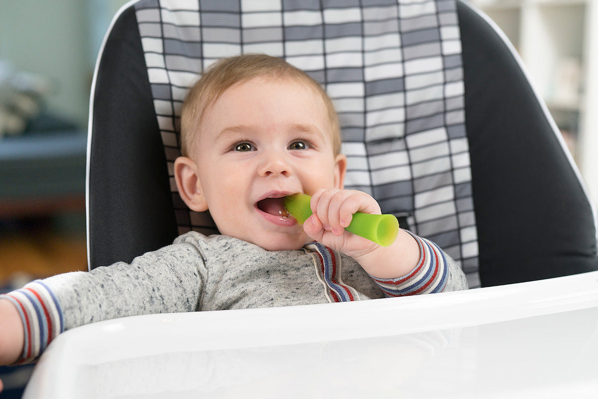 Olababy Silicone Infant Spoons for Baby-Led Weaning (2-Pack)