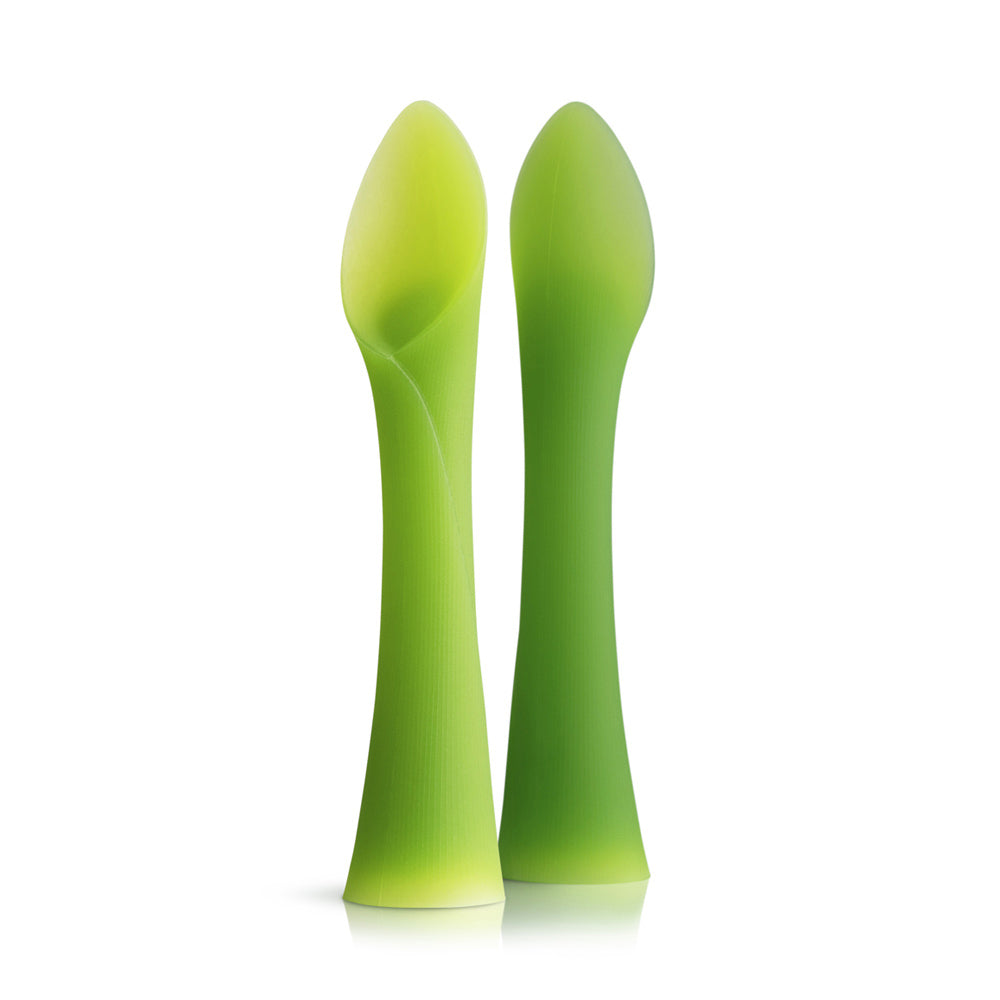 Olababy Silicone Infant Spoons for Baby-Led Weaning (2-Pack)
