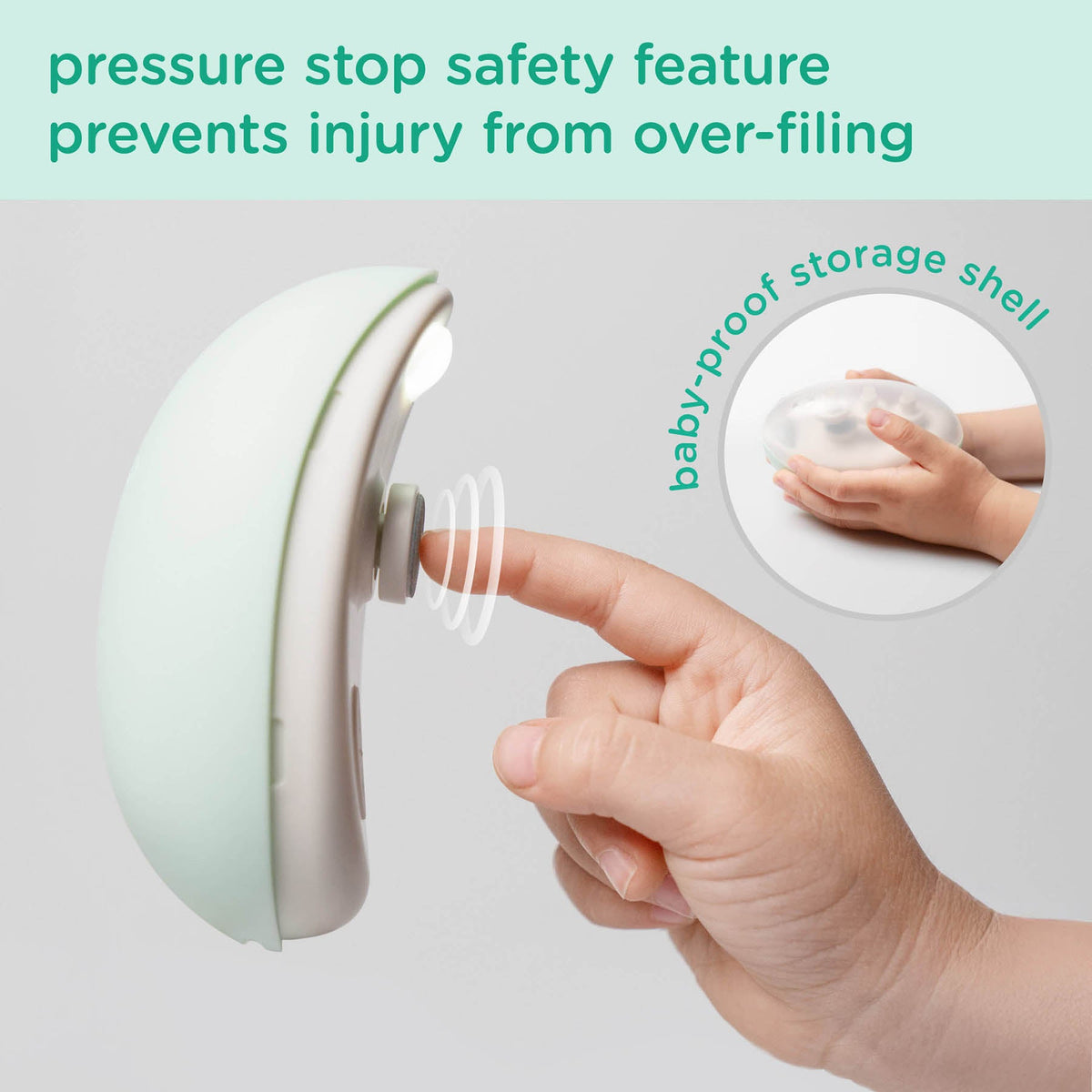 Olababy Electric Baby Nail Trimmer That Files, No Blade, Newborn+