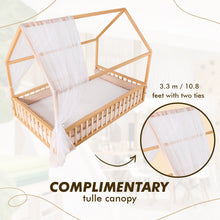 Load image into Gallery viewer, Goodevas Eco-Friendly Wooden Montessori Toddler House Floor Bed | Twin
