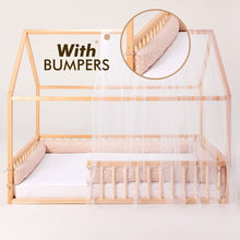 Load image into Gallery viewer, Goodevas Eco-Friendly Wooden Montessori Toddler House Floor Bed | Twin
