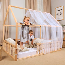 Load image into Gallery viewer, Goodevas Eco-Friendly Wooden Montessori Toddler House Floor Bed | Twin
