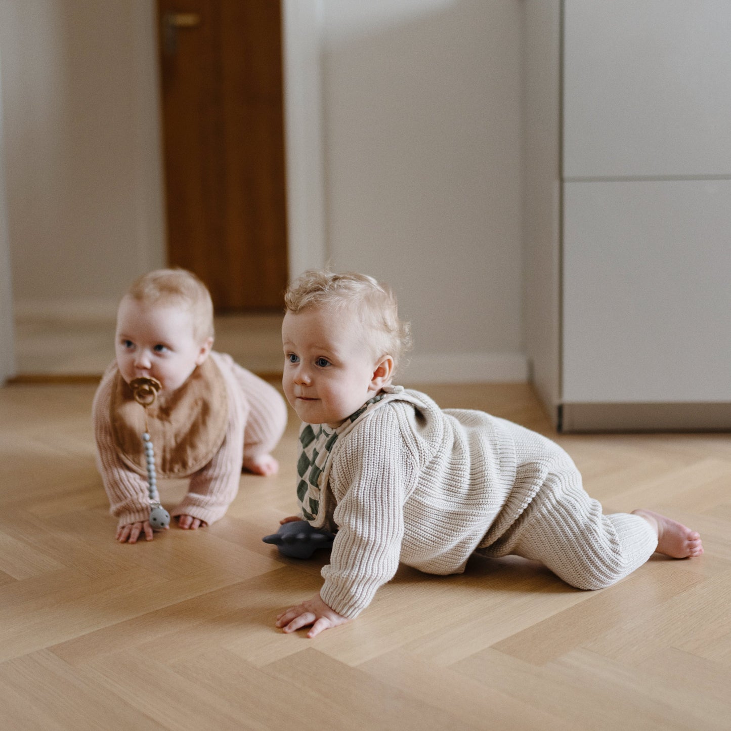 Mushie Organic Cotton Baby Chunky Knit Pants