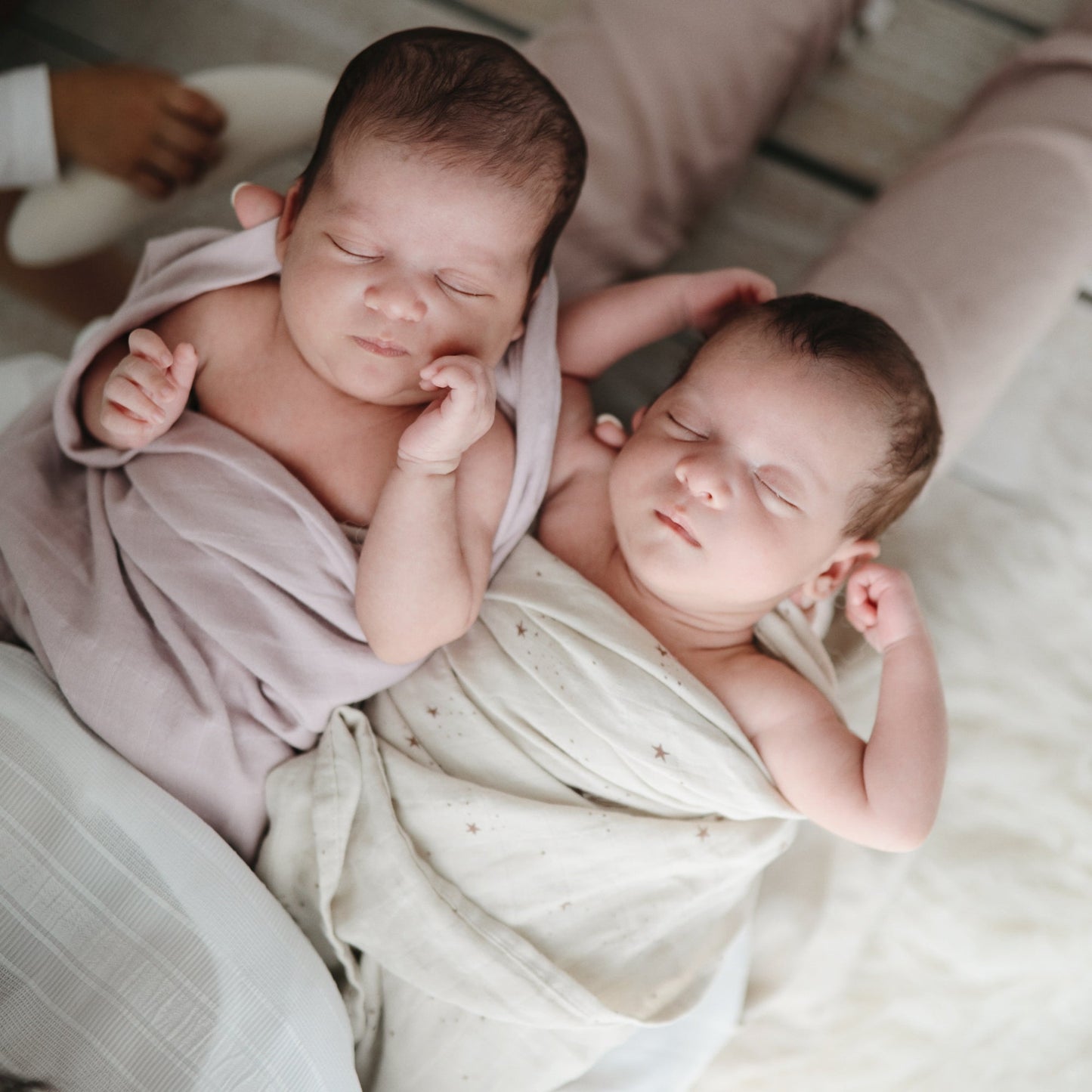 Mushie Organic Cotton Muslin Swaddle Blanket