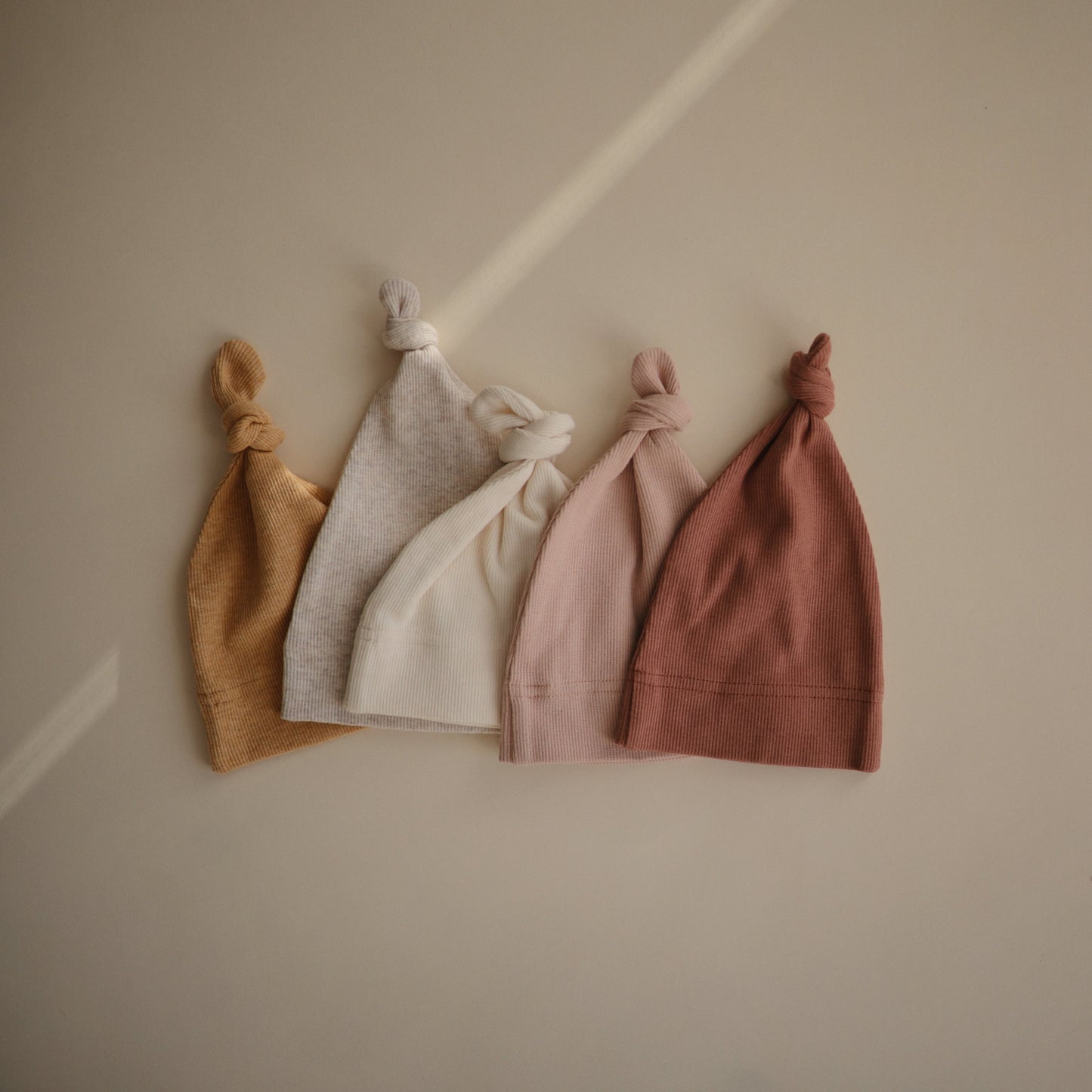 Mushie Organic Cotton Ribbed Baby Beanie