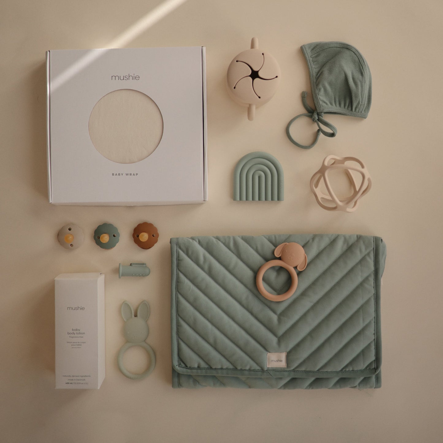 Mushie Organic Cotton Baby Wrap